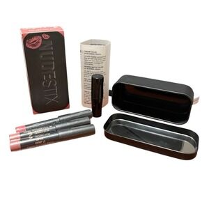 NUDESTIX 3 Piece Mini Lip Set W/ Sharpener‎ Purity, Sin &Pulse Discontinued NOS